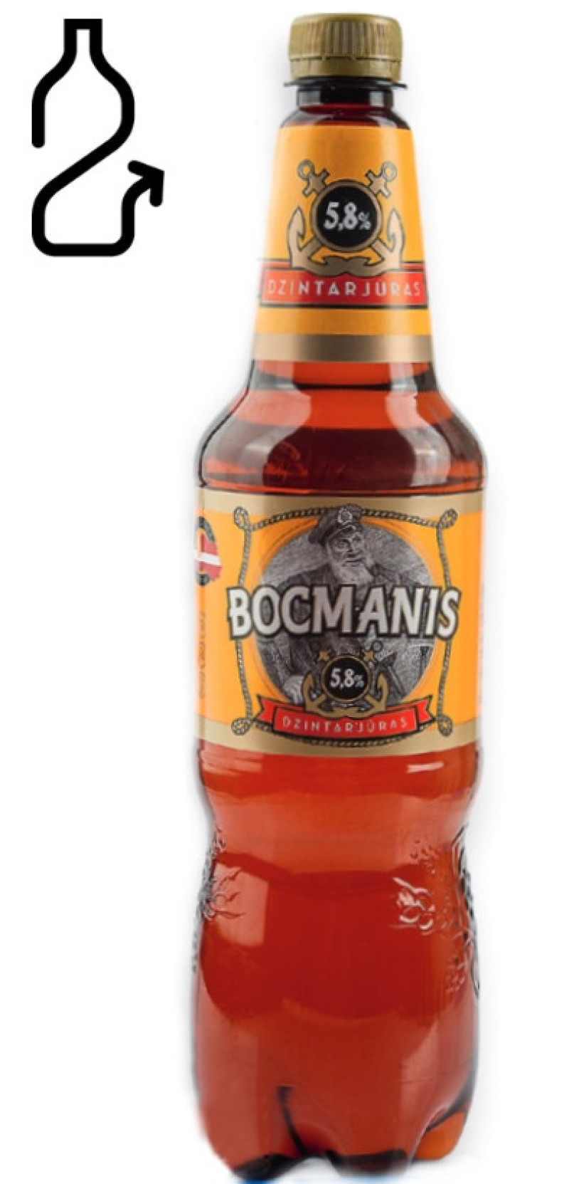 Alus Cēsu Bocmanis 5.8% 1L DEPOZĪTS 0.10 eiro 1/9 (08.01.27) Latvija