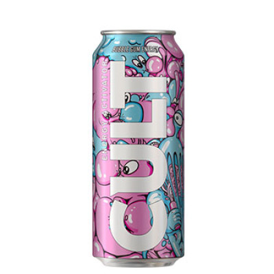 Enerģijas dzēriens Cult Bubble gum 0.5L DEPOZĪTS 0.10eur 1/24 (03.11.2027) Lietuva