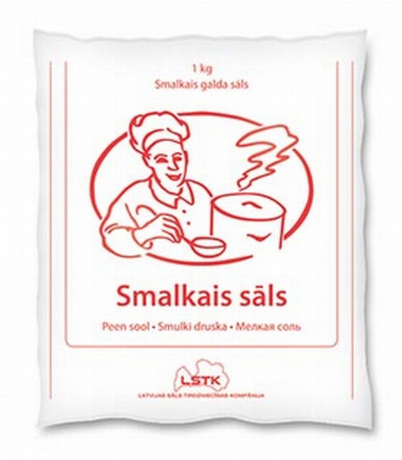 Sāls SMALKAIS 1kg Pavāriņš 1/20 Latvija