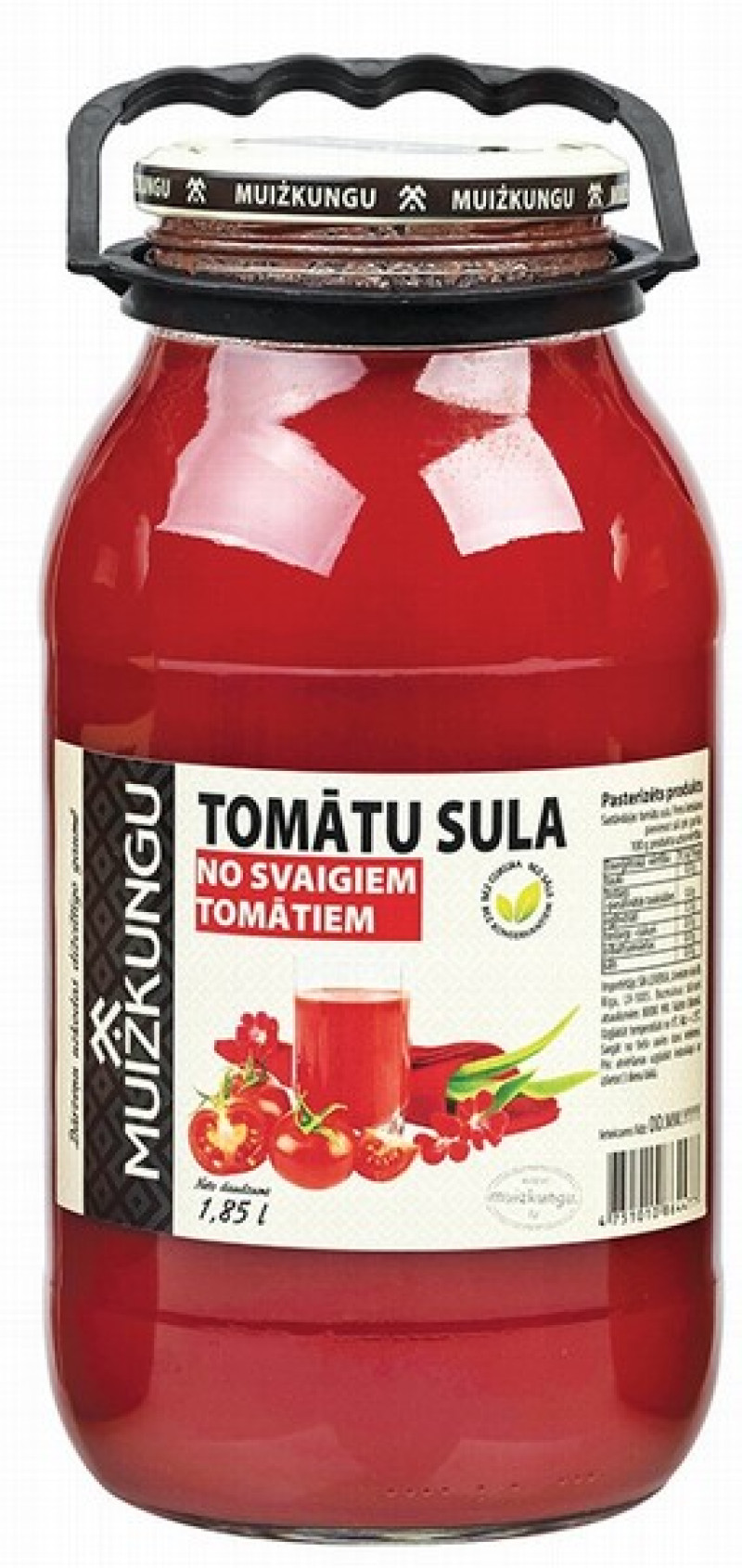 Sula Muižkungu Tomātu 1.85L DEPOZĪTS 0.10 eiro 1/4 (30.08.28) Moldova