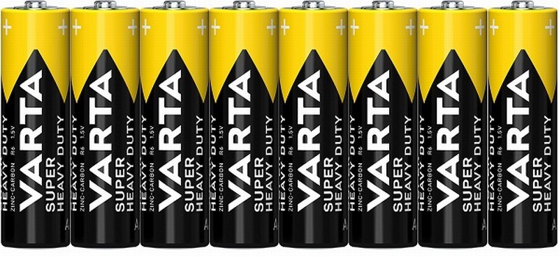 Baterijas Varta AA R6 8gb  Super Heavy Duty (cena par iepak.)  1/48