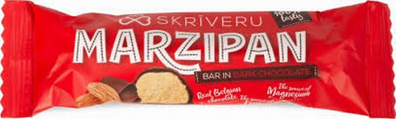 Šokolādes batoniņš Marcipāns Skrīveru tumšajā šokolādē 40g 1/18 (10.04.27) Latvija
