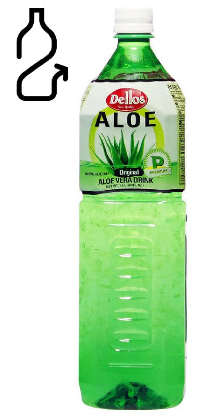 Dzēriens Aloe Vera Dellos 1.5L (17.09.2027) DEPOZĪTA maksa 0.10 eiro Krievija