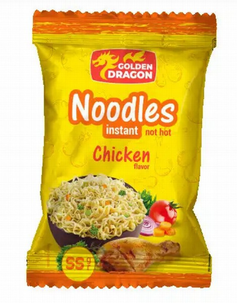 Nūdeles Golden Dragon ātri pagatavojamās ar vistas garšu 55g 1/60 (15.03.27) Ukraina 