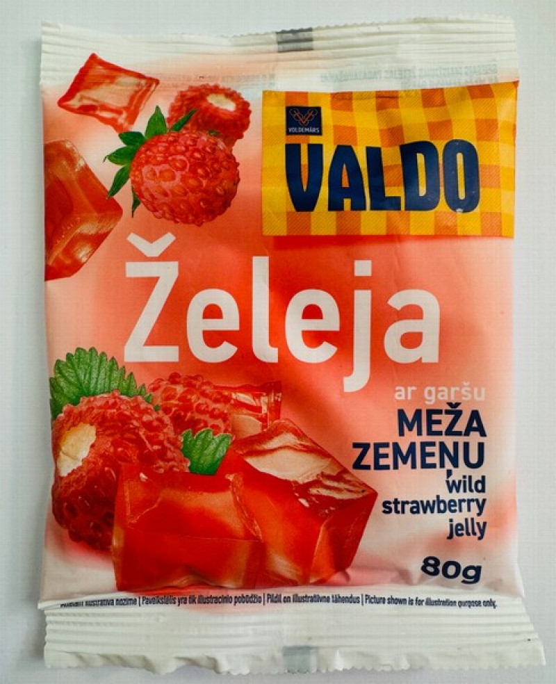 Želeja Valdo ar meža zemeņu garšu 80g (16.10.2027) Lietuva