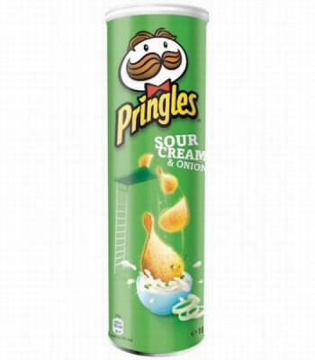 Čipsi Pringles ar Krējuma- sīpolu garšu 165g 1/18 (06.09.27) Polija