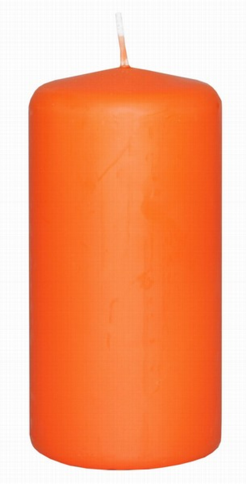 Svece Diana 5*10cm oranža 1/12 Latvija