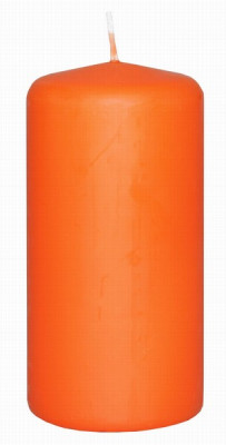 Svece Diana 5*10cm oranža 1/12 Latvija