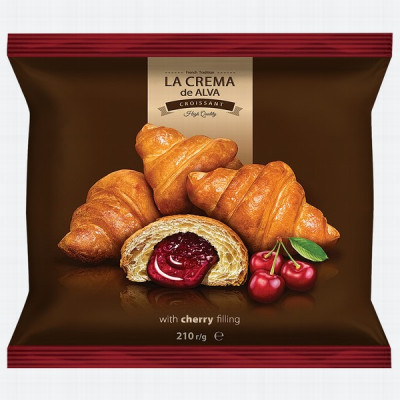 Kruasāni La Crema ar ķiršu garšas pildījumu 210g 1/10 (30.01.27) Ukraina