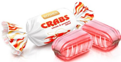 Karameles Roshen vēzīši 1kg  (11.02.2028) Ukraina (Pārdodas tikai pilnos iepakojumos (1kg)) 