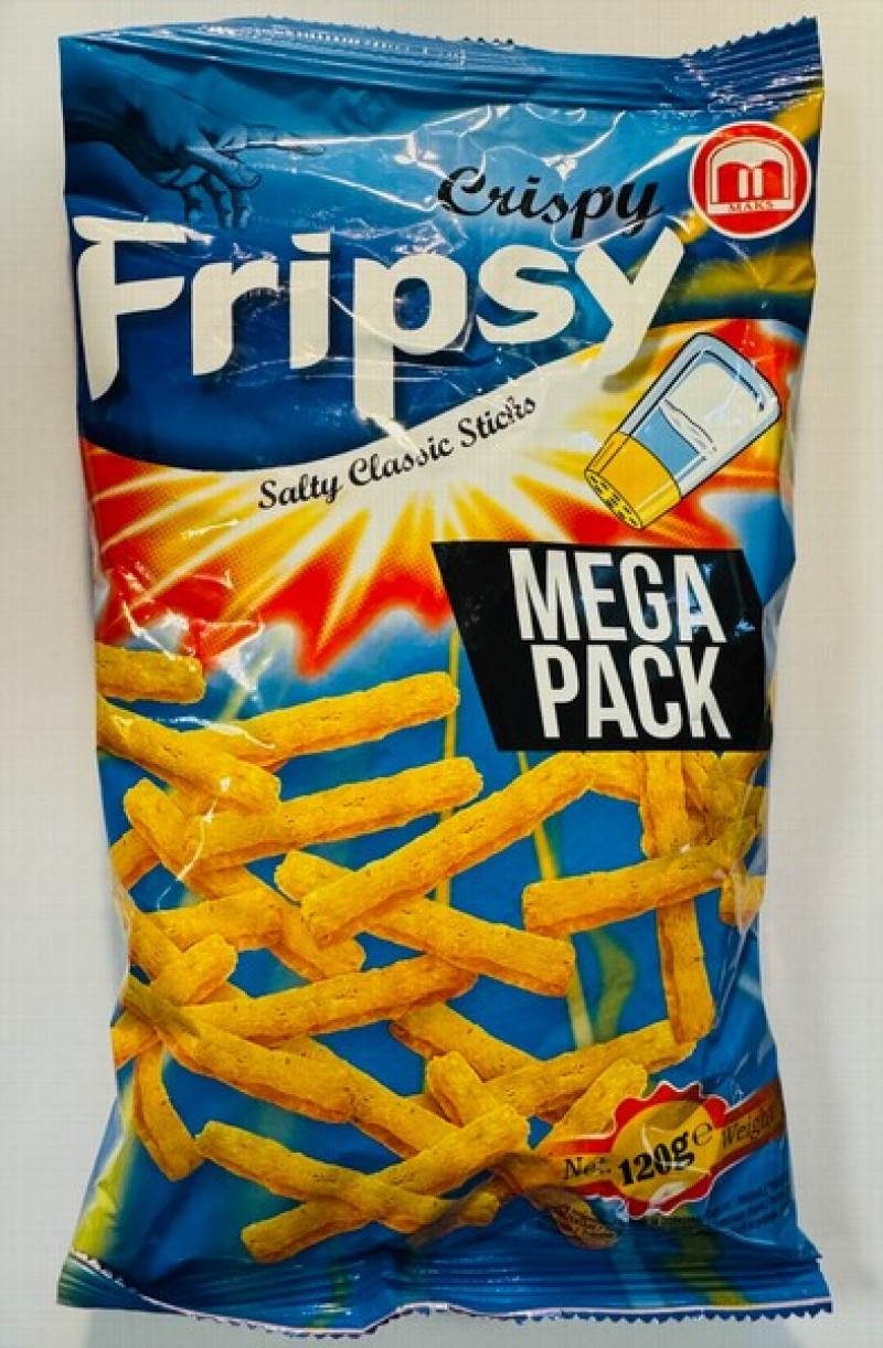 Čipsi FRIPSY Salty Classic nūjiņas 120g (14.03.27) 1/12 Maķedonija