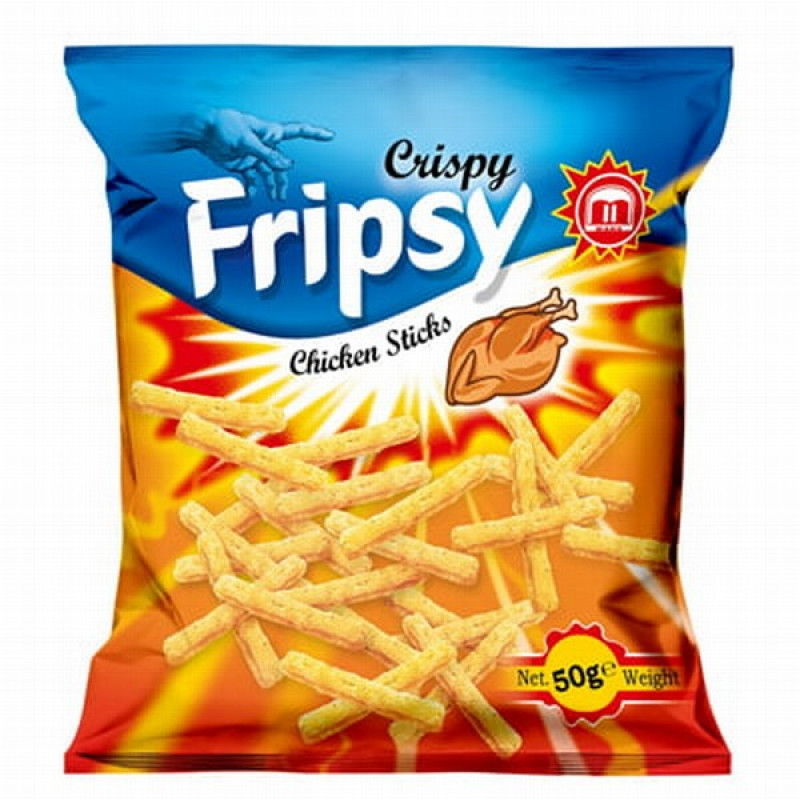 Čipsi FRIPSY Vistas garšas nūjiņas 50g 1/25 (08.01.27) Ziemeļmaķedonija