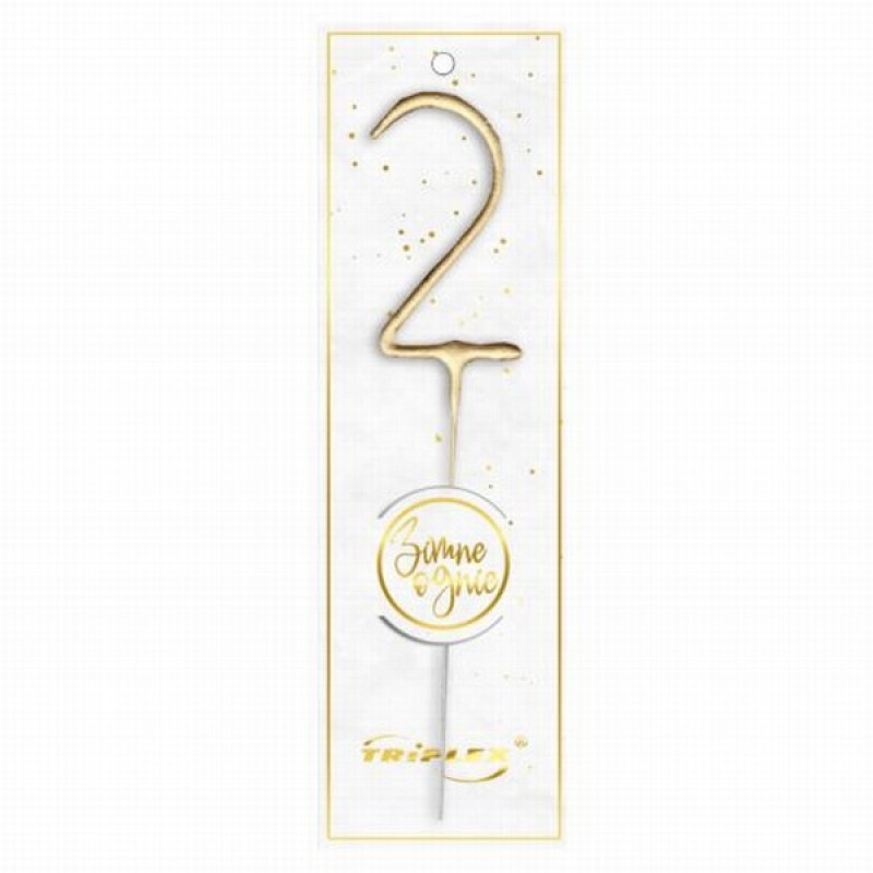 Brīnumsvece 17.5cm cipars - 2