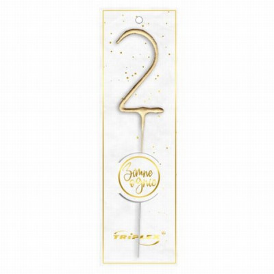 Brīnumsvece 17.5cm cipars - 2