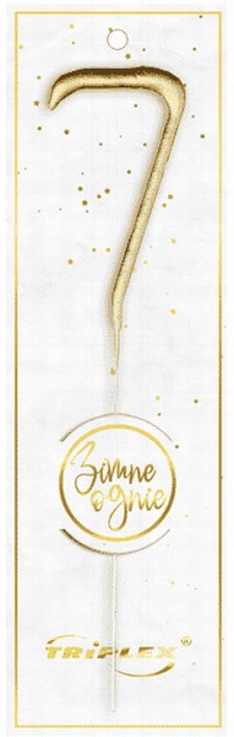 Brīnumsvece 17.5cm cipars - 7