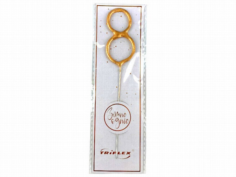 Brīnumsvece 17.5cm cipars - 8
