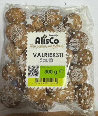 Valrieksti nelobīti čaumalā Alis 300g (17.06.2027) Čīle