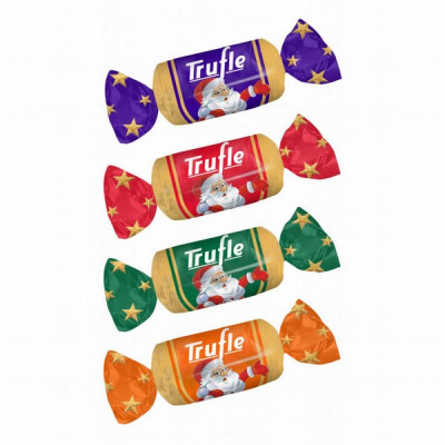 Šokolādes konfektes Trufle Christmas 1kg (Ziemassvētki)(04.03.27) Polija