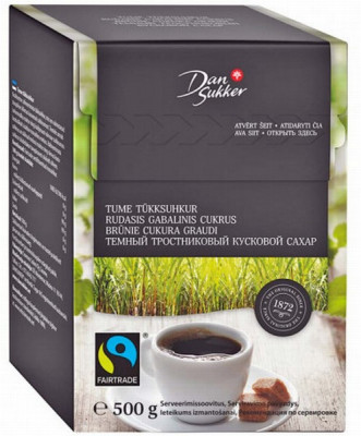 Cukurs graudu Dansukker brūnais 500g 1/10 Somija 
