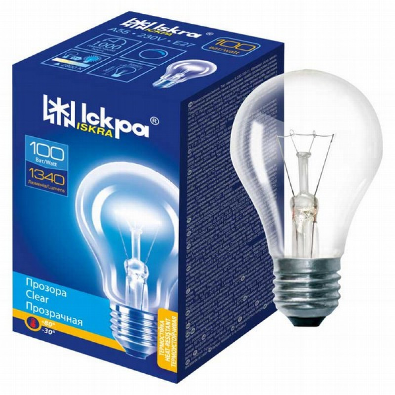 Spuldze E27 100W Iskra 1/10