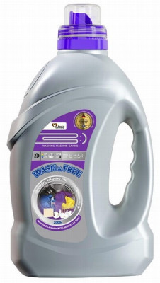 Veļas mazgāšanas līdzeklis universāls šķidrs Wash&Free ar marseļas ziepēm 2kg (18.08.28) Ukraina