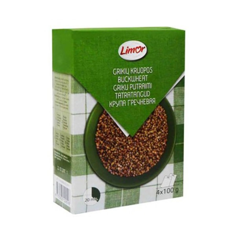 Griķi Limor 4*100g 1/6 (18.05.27) Lietuva