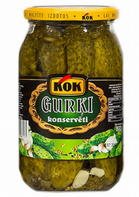 Gurķi konservēti 870g KOK 1/8 (18.03.28) Polija