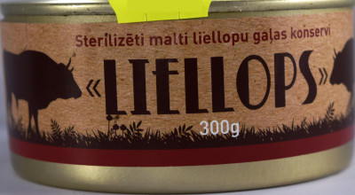 Liellopu gaļa malta sterilizēta 300g Švēde (ar attaisāmo) (06.12.28) Latvija