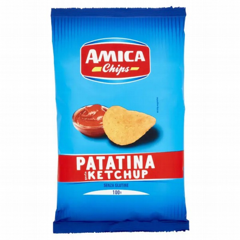 Čipsi AMICA ar kečupa garšu 100g  1/20(17.12.26) Itālija