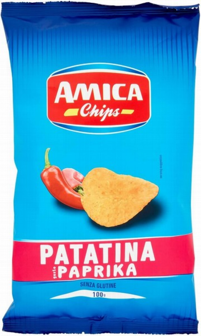 Čipsi AMICA ar paprikas garšu 100g 1/20(18.08.2025) Itālija