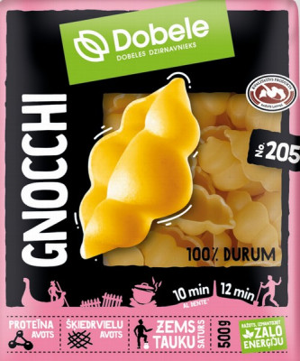 Makaroni Dobele Gnocchi 500g 1/14 (11.11.28) Latvija