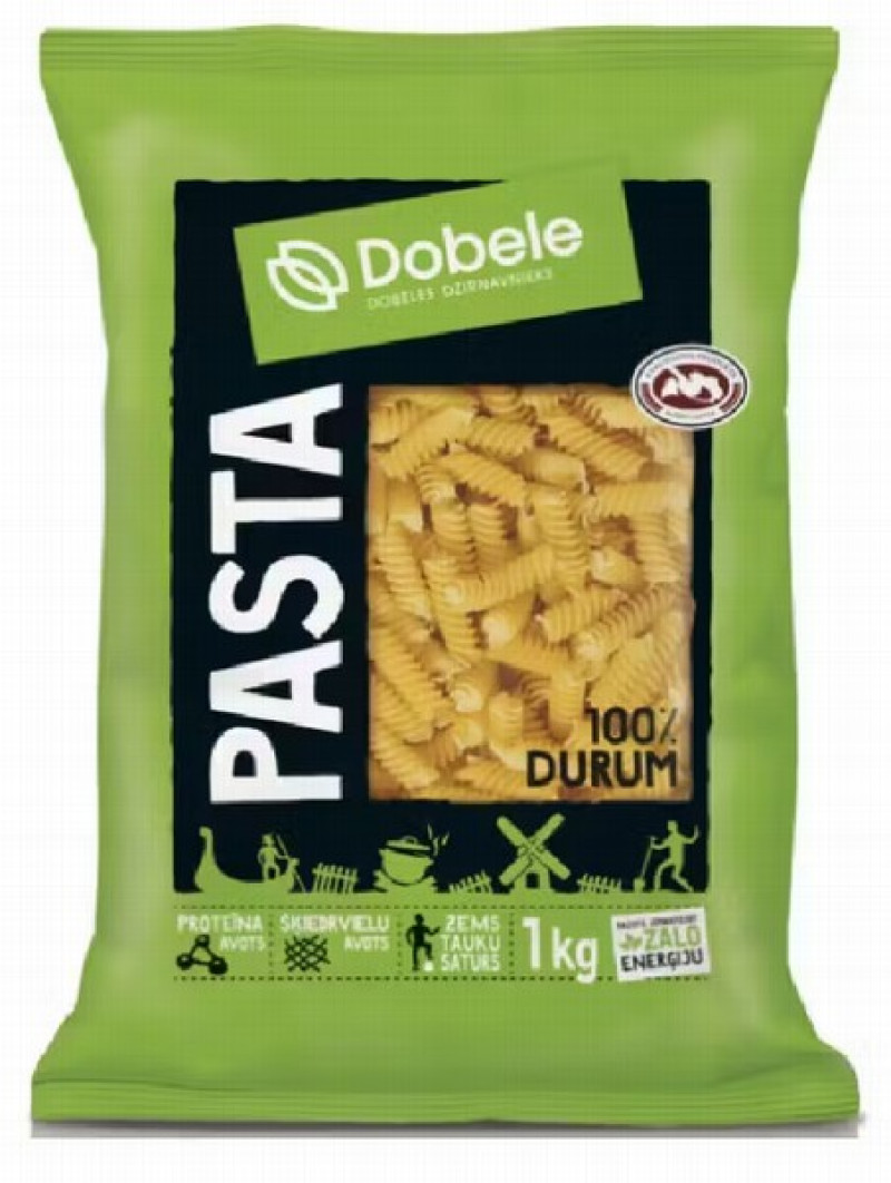 Makaroni Dobele spirāles 1kg 1/10 (10.03.2028)Latvija
