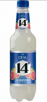 Kokteilis Cēsu Drinkot Greipfrūts 0.5L 14% PET 1/12 DEPOZĪTS 0.10eur 1/12 (05.12.26) Latvija