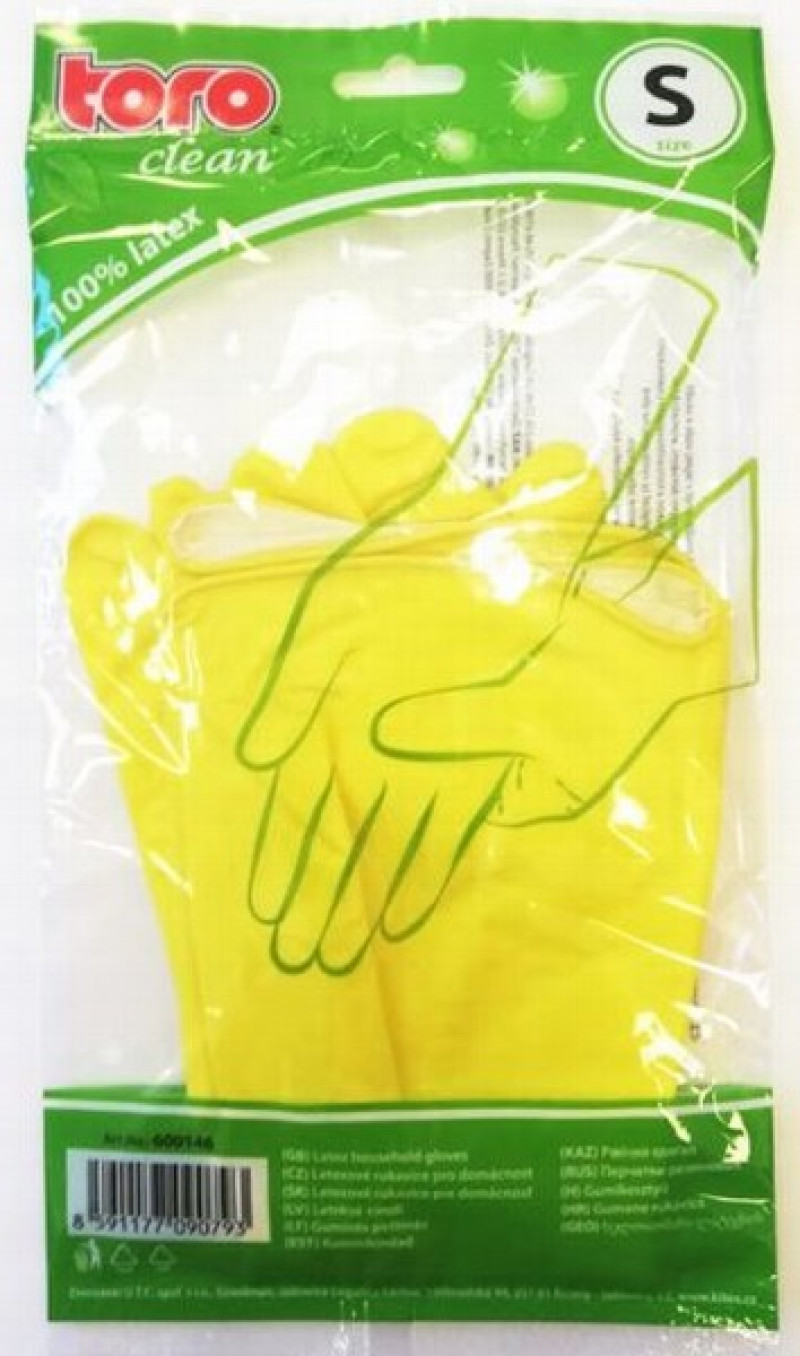 Cimdi gumijas Toro clean S izmērs 1/12 Ķīna