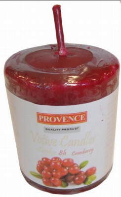 Svece Smaržīga 5cm Dzērvene Provence 1/16 Čehija
