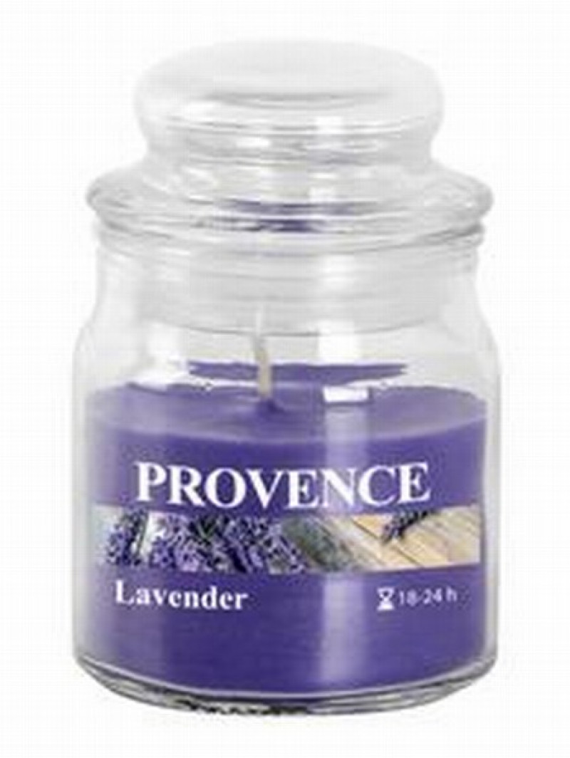 Svece aromātiska Lavanda stiklā 9cm 1/6 Slovēnija