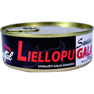 Liellopu gaļa sautēta 250g Meatful 1/12 (26.02.2027) Latvija