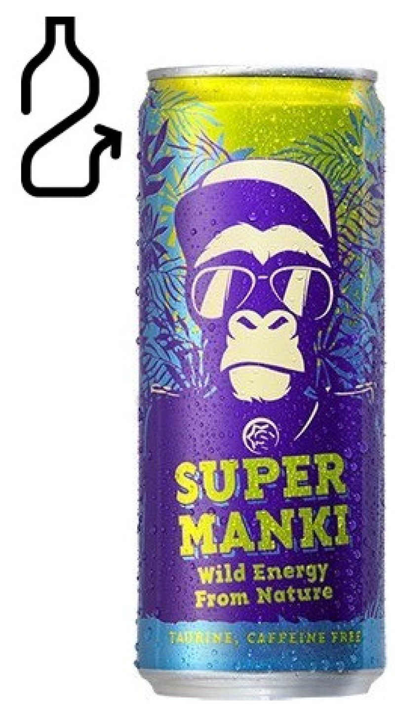 Limonāde Super Manki Original 0.33L DEPOZĪTS 0.10eur 1/6 (04.12.27) Igaunija