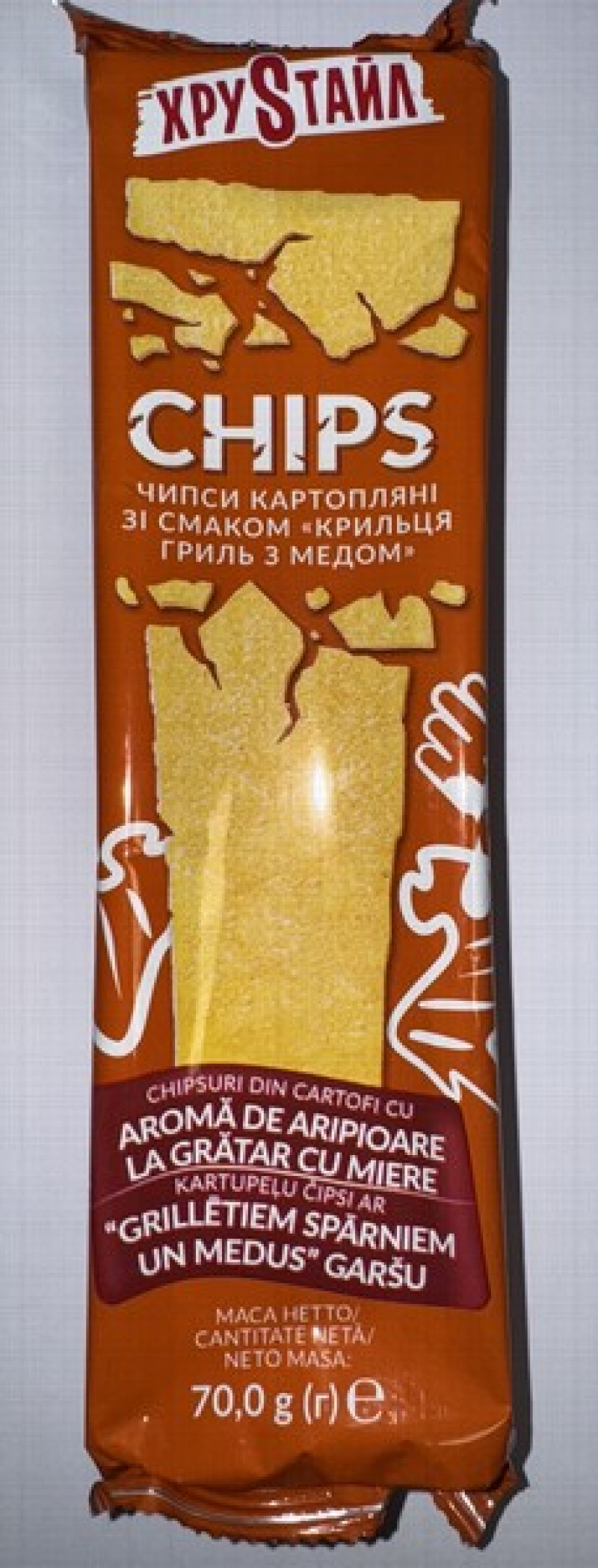 Čipsi Chips ar grillētiem spārniem un medu 70g(30.11.26)1/24