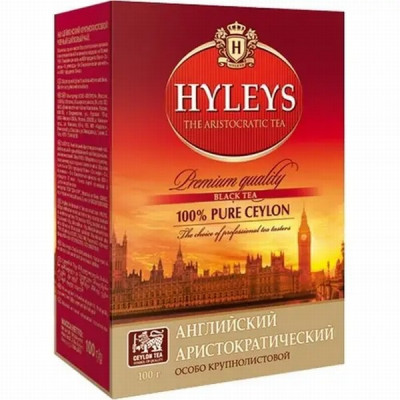 Tēja melnā Hyleys English Aristocratic 100g (11.2027) Šrilanka