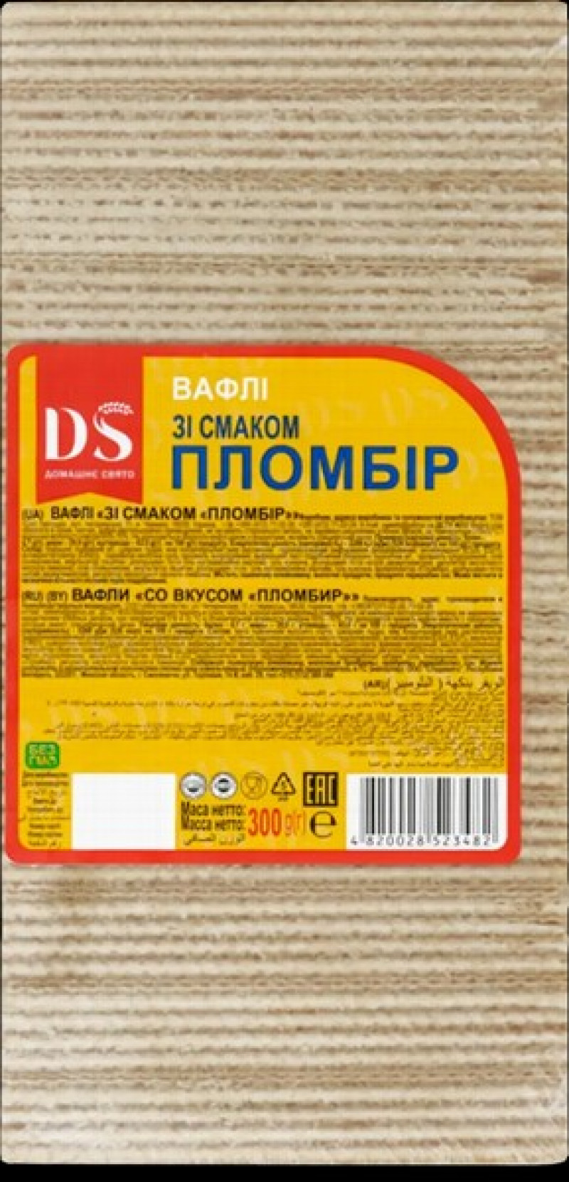 Vafeles ar plombīra garšu 300g (15.01.27) Ukraina
