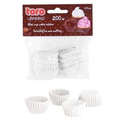 Forma keksa 200gab/Ø2.5cm/24g papīra/balta