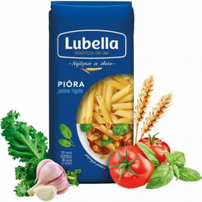 Makaroni LUBELLA Nr.17 trubiņas 400g (25.03.2028) Polija