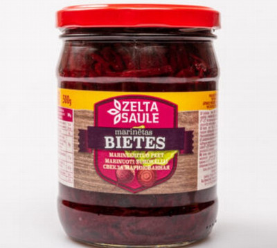 Bietes marinētas 0.5L 1/18 Zelta saule(27.01.28)  Latvija