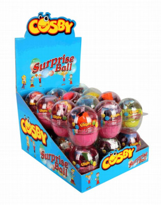 Rotaļlieta ola Cosby surprise ball ar saldumiem 1/24 (24.03.27) Turcija