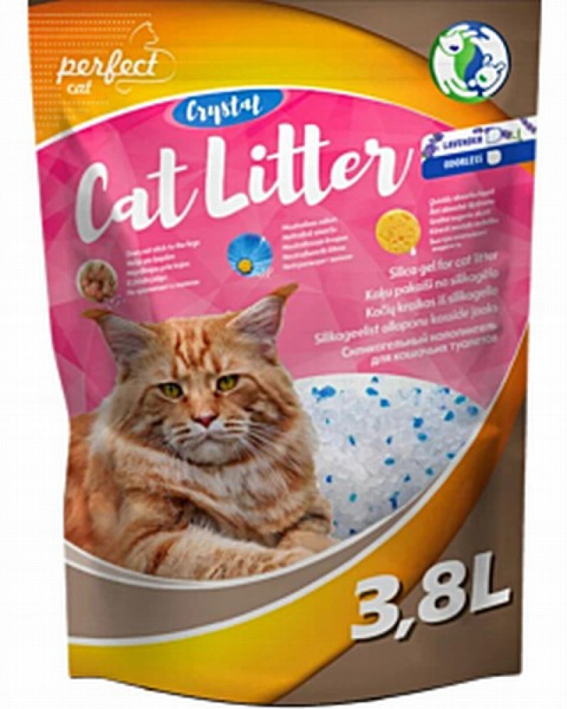 Smiltis kaķu tualetei Crystal Cat :avanda 3.8L silikata  (24.04.27)