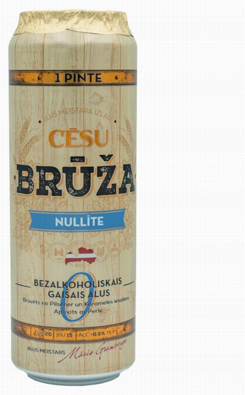 Alus Cēsu Brūža nullīte 0.568L 0% (04.02.27)Latvija