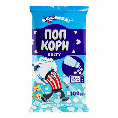 Popkorns BOOMZA! sāļais 100g (21.04.2027) Ukraina