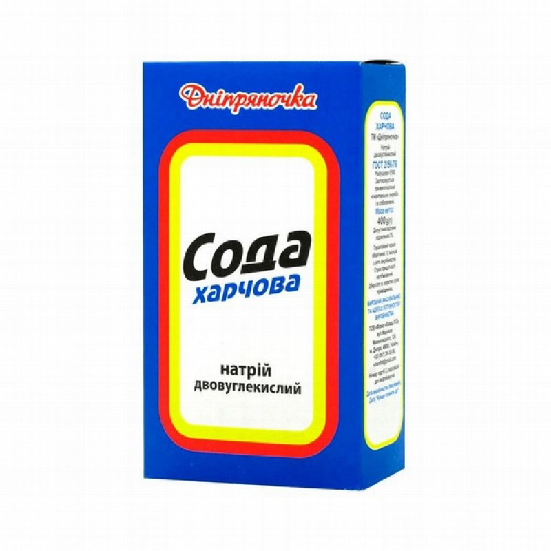 Soda dzeramā 400g Dniprjanochka 1*18 (26.01.2027) Ukraina