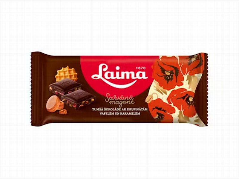 Šokolāde Laima Sarkanā magone 90g 1/14 (15.12.26) Latvija